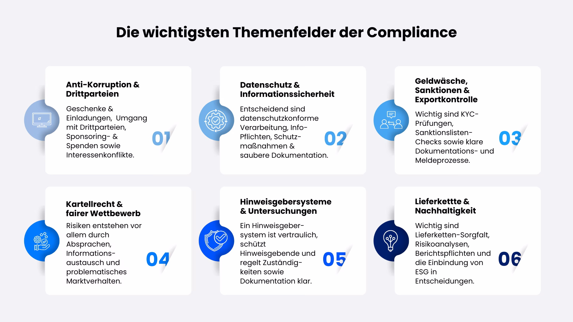 Compliance-Themenfelder