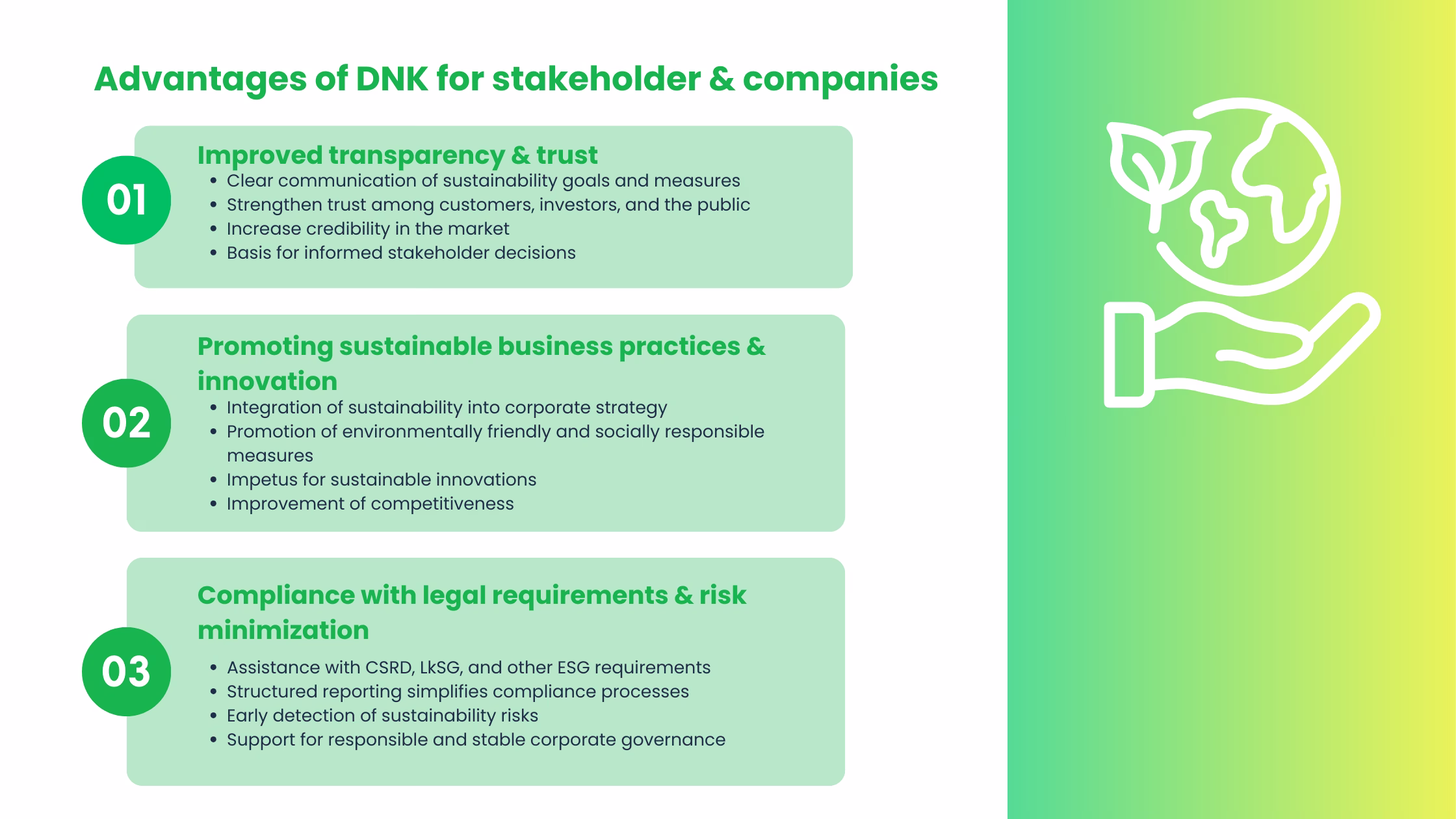DNK-advantages