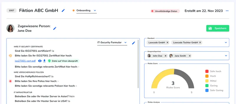 Lieferanten-Bearbeitung
