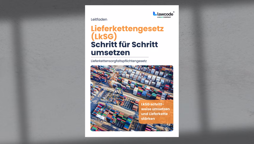 Lieferkettengesetz (LkSG) Schritt für Schritt umsetzen